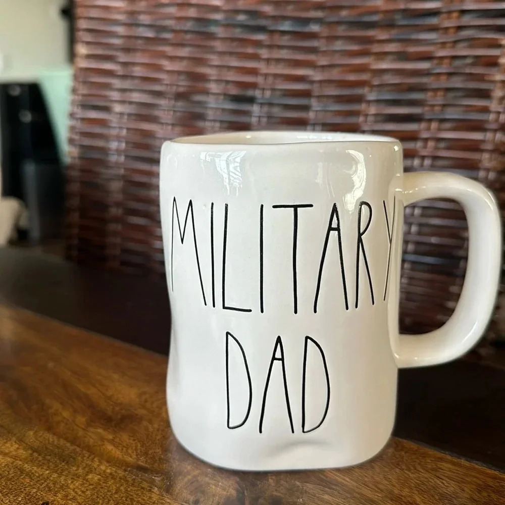 Rae Dunn “MILITARY DAD” coffee mug